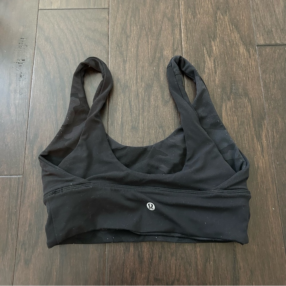 Lululemon Athletica Black Grey Sports Bra